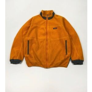 1990’s Vintage Patagonia USA Made Yellow Full Zip Pile Fleece Jacket Men’s M